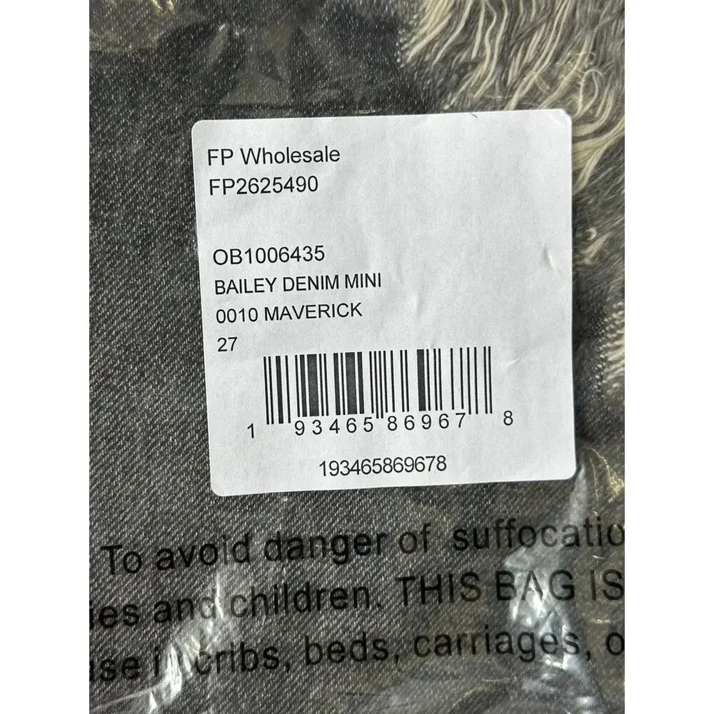 We The Free By Free People Bailey Denim Skirt Maverick Women's Size 27 NEW - Picture 6 of 7